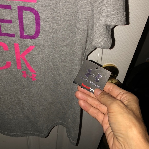 UNDER ARMOUR LUCK SHIRT GIRLS YLG - Picture 2 of 4